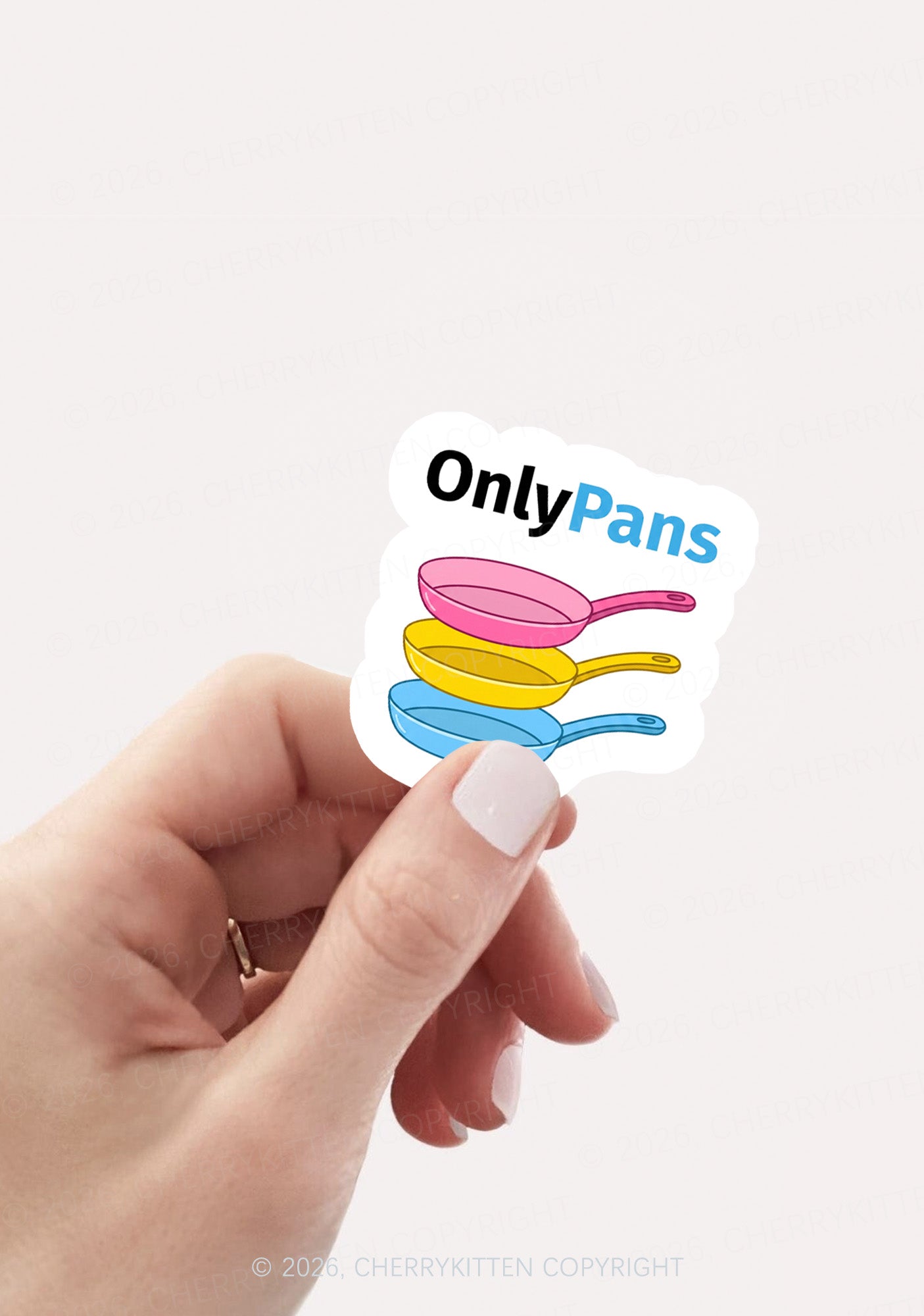 Only Pans Pride 1pc Y2K Sticker Cherrykitten