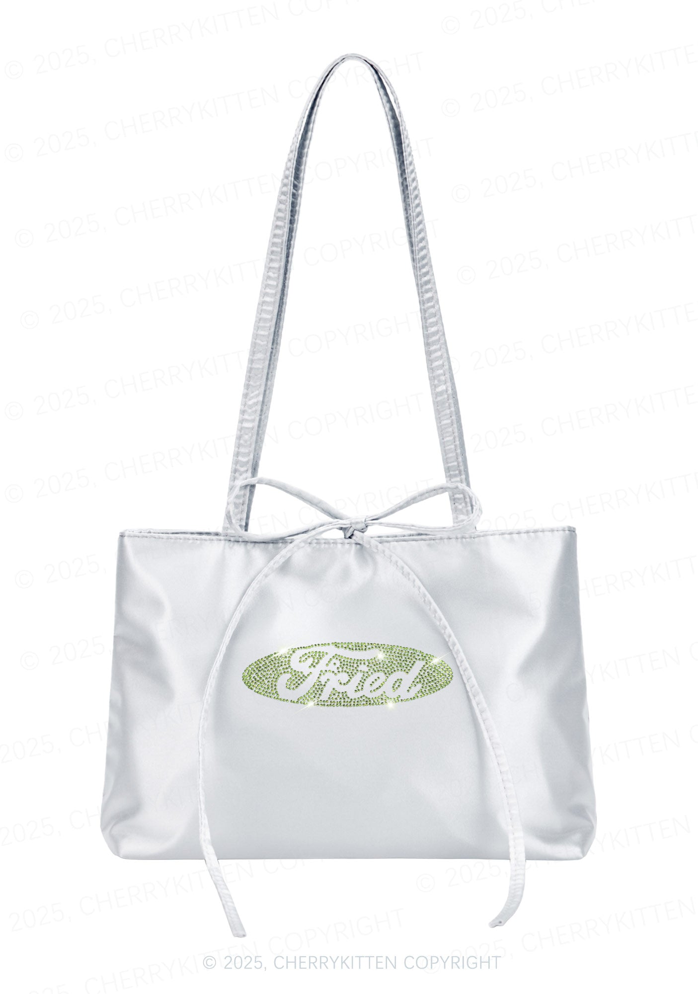 Rhinestone Fried Y2K Satin Bags Cherrykitten
