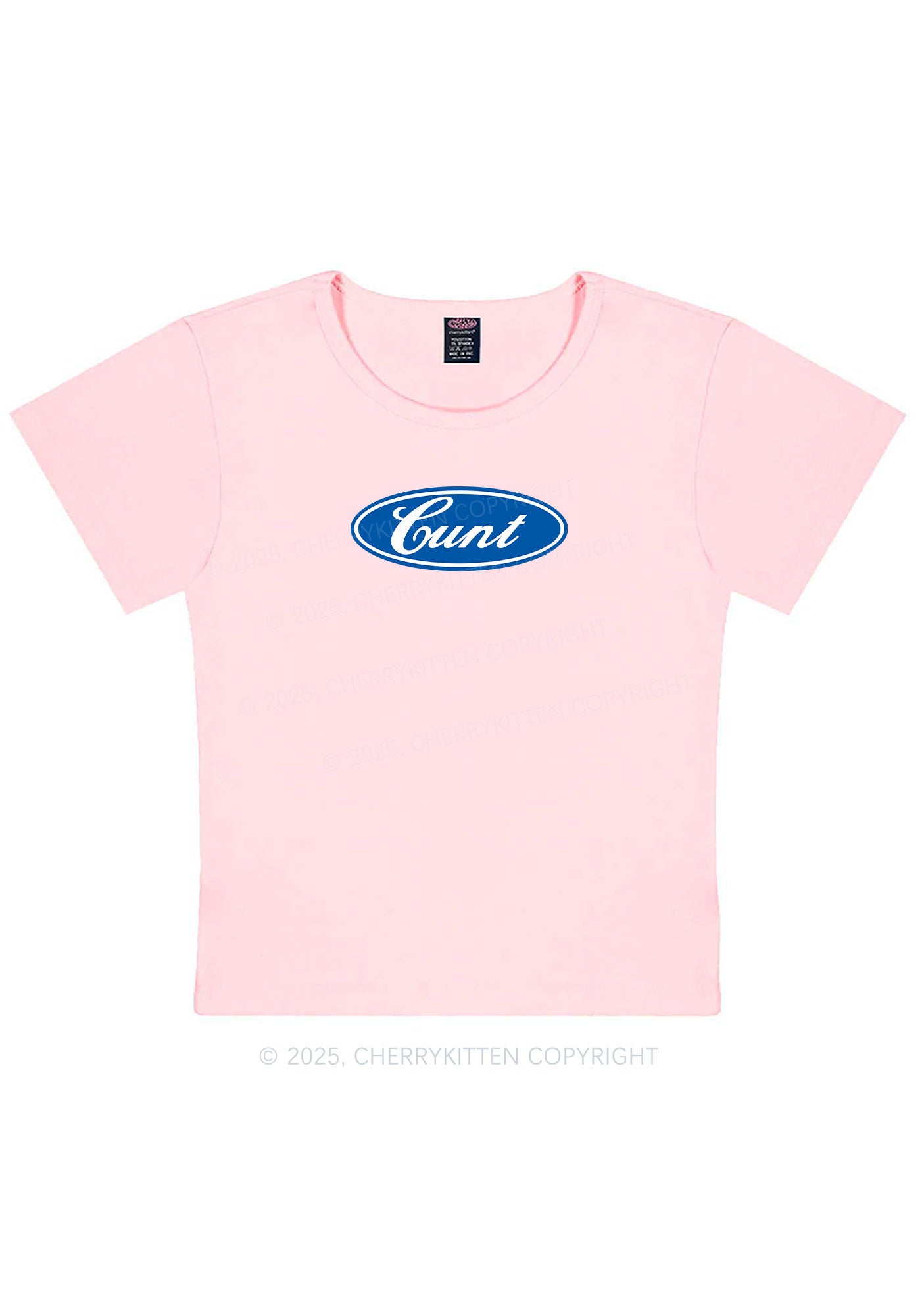 Oval Cxxt Y2K Baby Tee Cherrykitten