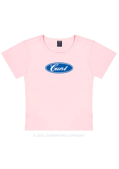 Oval Cxxt Y2K Baby Tee Cherrykitten