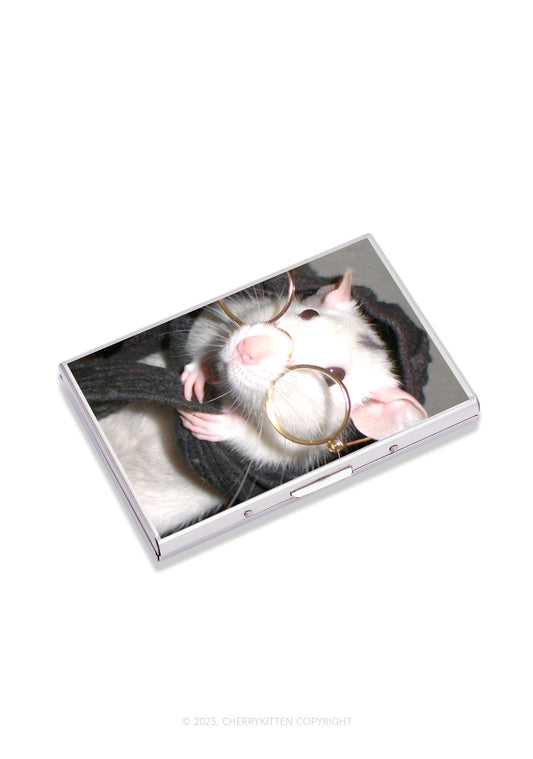 Glasses Rat Y2K Mirror Cigarette Case Cherrykitten