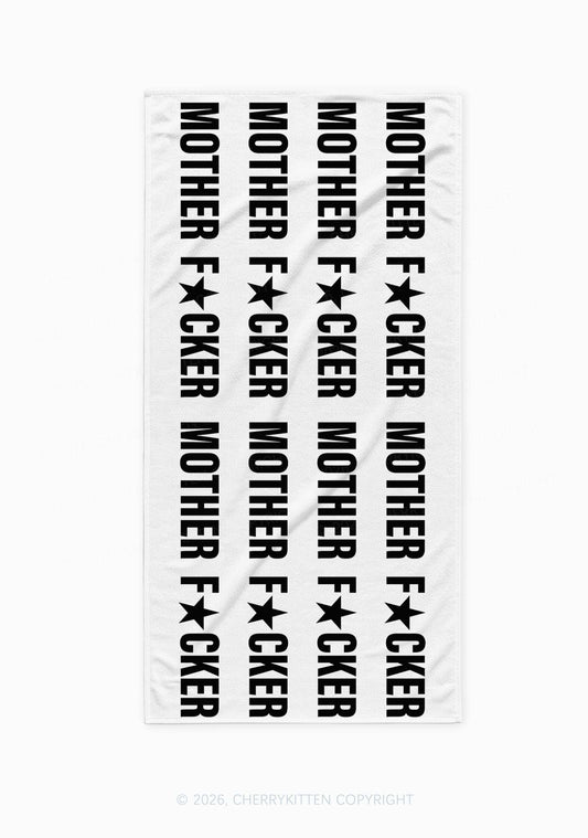 Mother Fxxker Y2K Beach Towel Cherrykitten