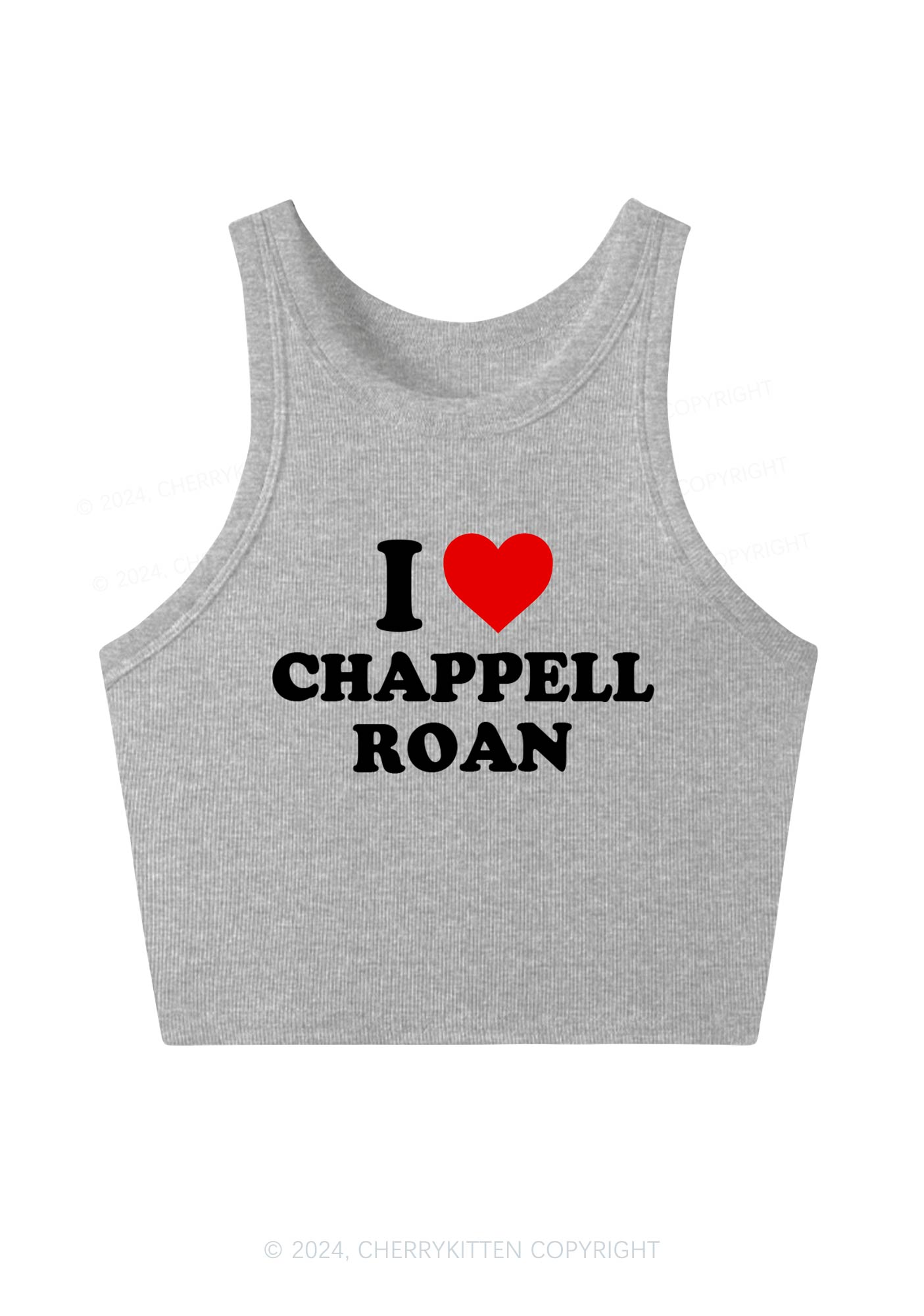 I Love CR Y2K Crop Tank Top Cherrykitten