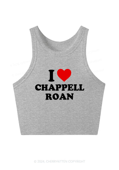 I Love CR Y2K Crop Tank Top Cherrykitten