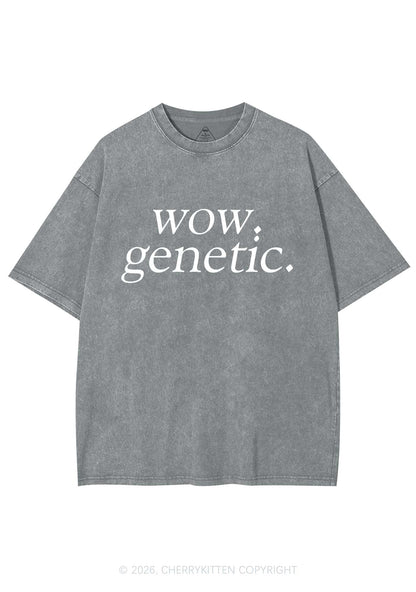 Wow Genetic HR Y2K Shirts Washed Tee Cherrykitten