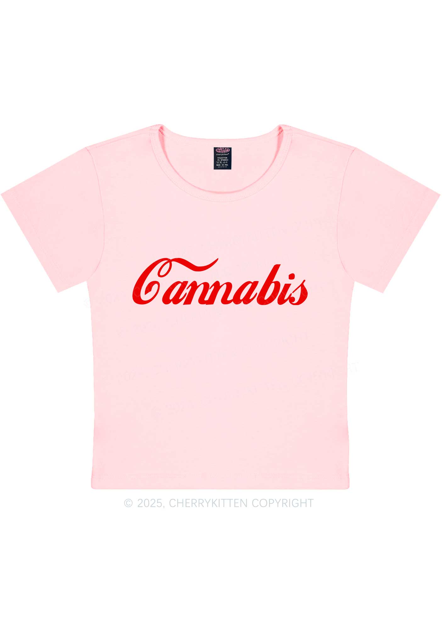 Special Cxnnxbis Y2K Baby Tee Cherrykitten