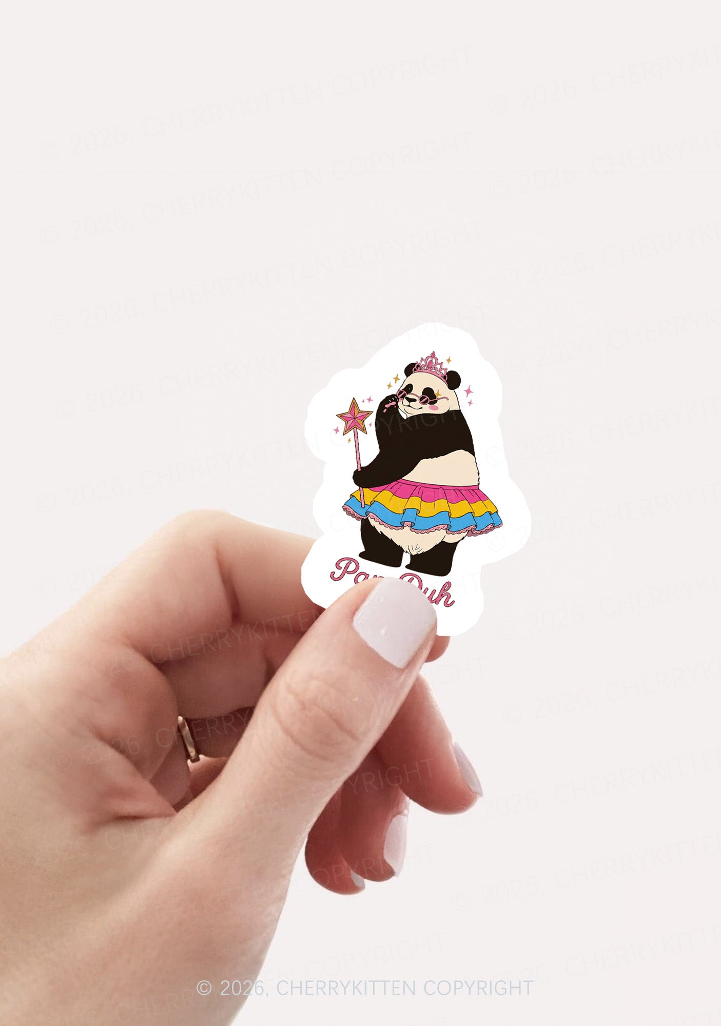 Pan Duh Pride 1pc Y2K Sticker Cherrykitten