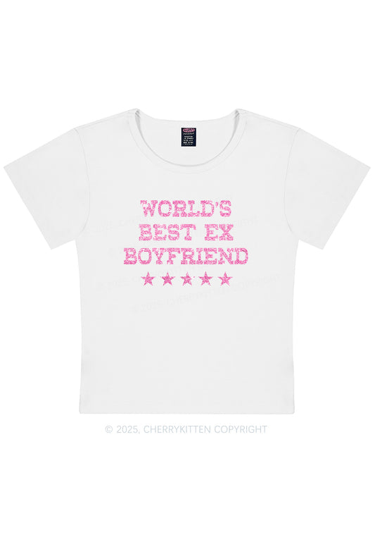 Glitter Best Ex Boyfriend Y2K Baby Tee Cherrykitten