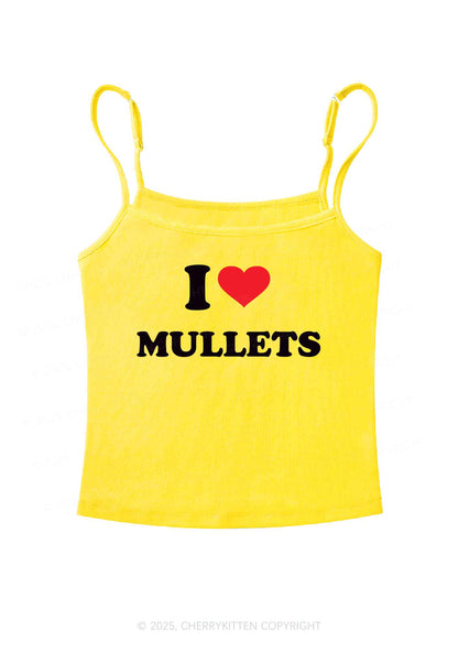 I Love Mullets Y2K Spaghetti Strap Cami Cherrykitten