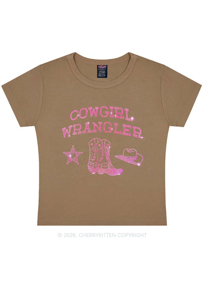 Rhinestone Cowgirl Wrangler Boots Pride Y2K Baby Tee Cherrykitten