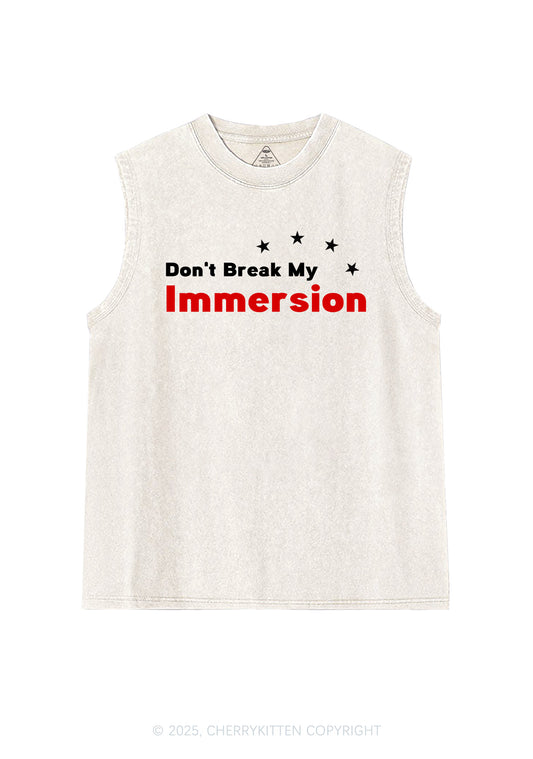 Dont Break My Immersion Y2K Washed Muscle Tank Cherrykitten