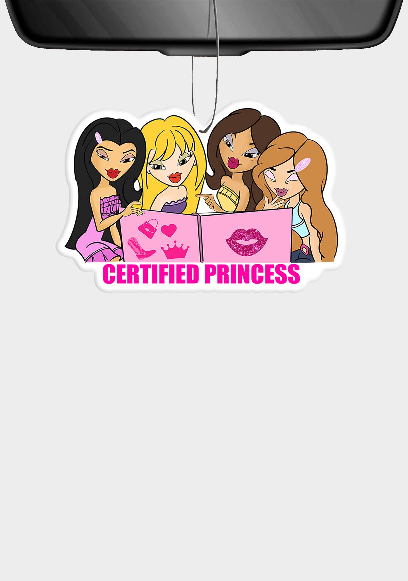 Certified Princess Lip Print 1Pc Y2K Car Air Freshener Cherrykitten