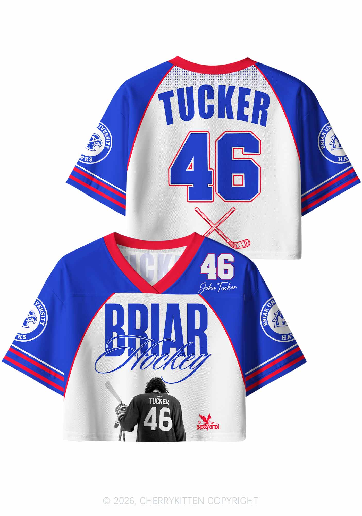 Legend Silhouette JT Y2K Crop Sport Jersey Shirts Cherrykitten