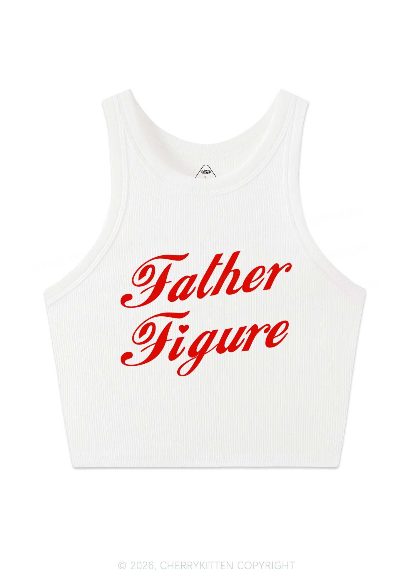 Father Figure Valentine's Day Y2K Crop Tank Top Cherrykitten