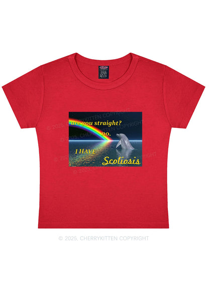 I Have Scoliosis Pride Y2K Baby Tee Cherrykitten