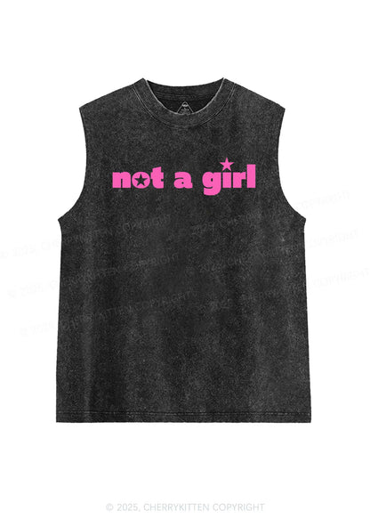 Not A Girl Y2K Washed Muscle Tank Cherrykitten