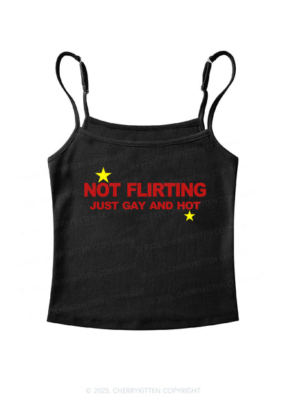 Not Flirting Y2K Spaghetti Strap Cami Cherrykitten