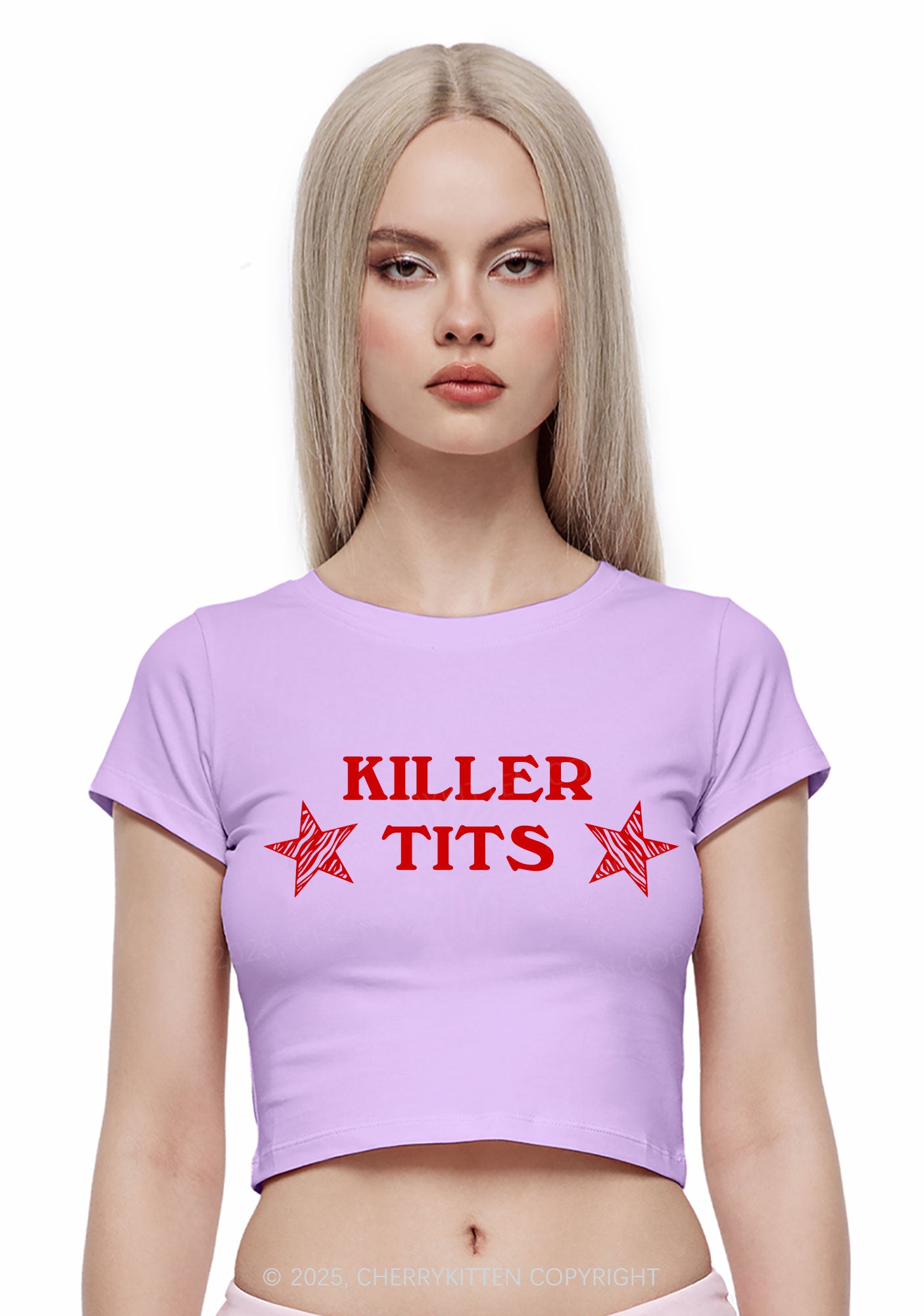 Killer Txts Y2K Baby Tee Cherrykitten