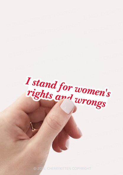 I Stand For Womens Rights Pride 1pc Y2K Sticker Cherrykitten