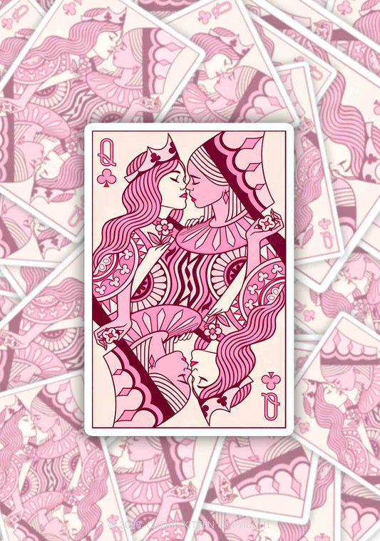 Lesbian Queen Pride 1pc Y2K Sticker Cherrykitten