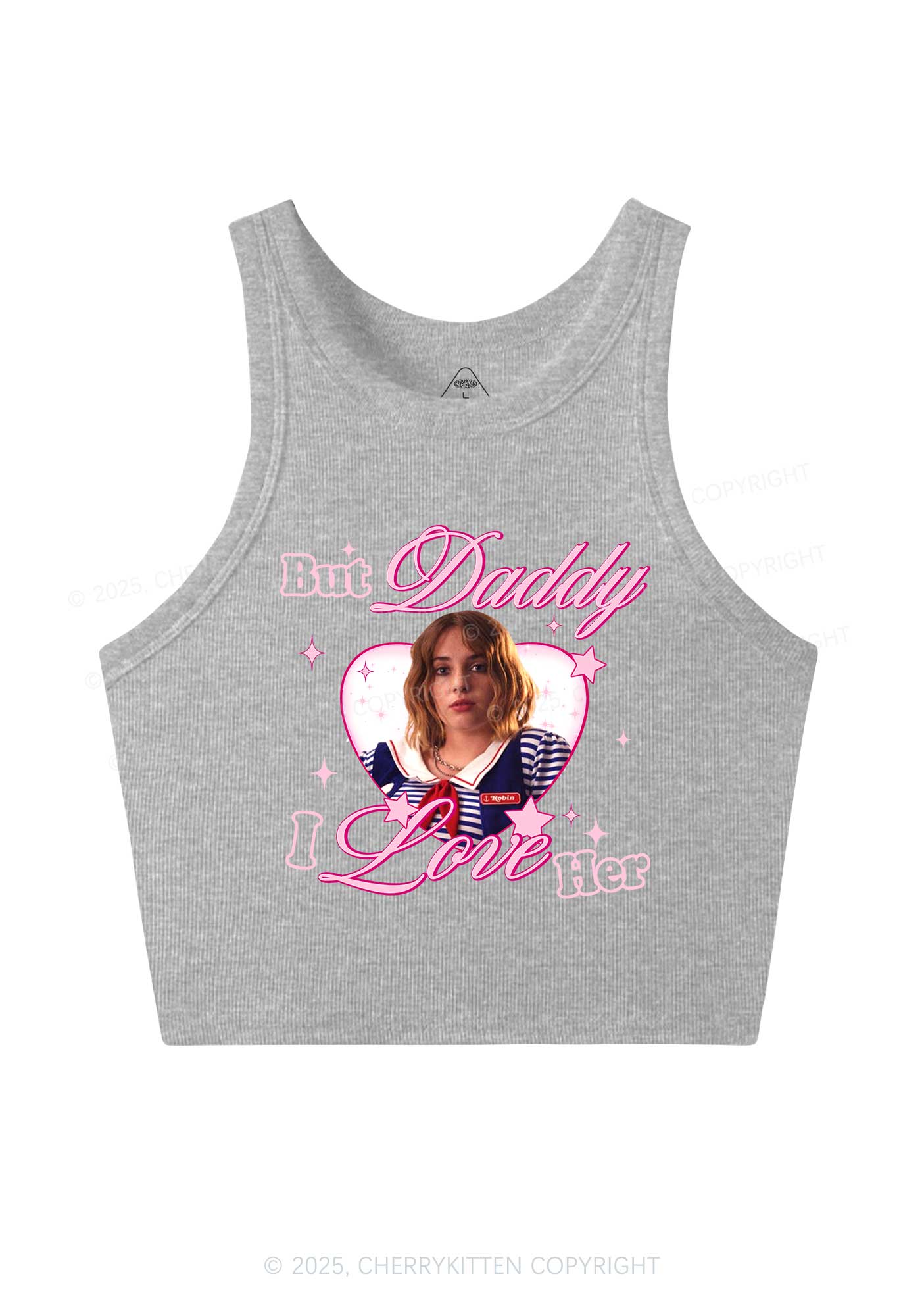 Daddy I Love RB Pride Y2K Crop Tank Top Cherrykitten