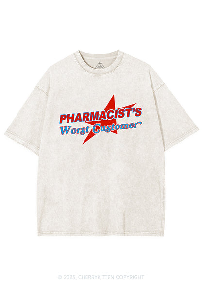 Pharmacists Worst Customer Y2K Shirts Washed Tee Cherrykitten