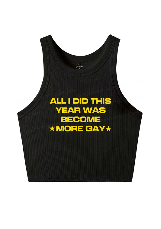Become More Gay Pride Y2K Crop Tank Top Cherrykitten