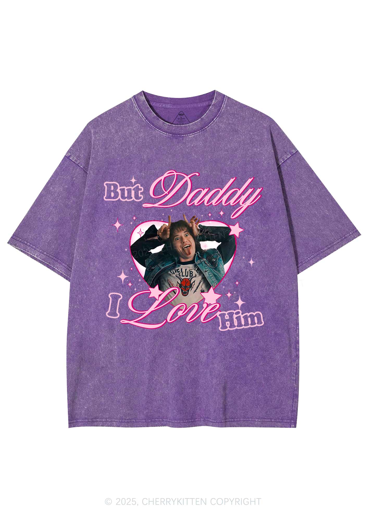 But Daddy I Love EM Y2K Shirts Washed Tee Cherrykitten