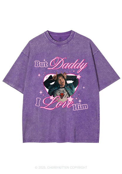 But Daddy I Love EM Y2K Shirts Washed Tee Cherrykitten
