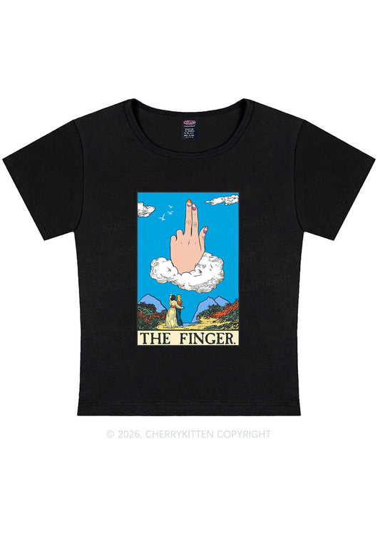The Lesbians Finger Pride Y2K Baby Tee Cherrykitten