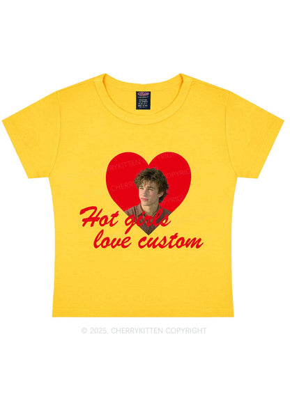Hot Girl Custom Love Y2K Baby Tee Cherrykitten