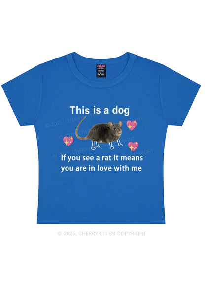 If You See Rat Y2K Baby Tee Cherrykitten
