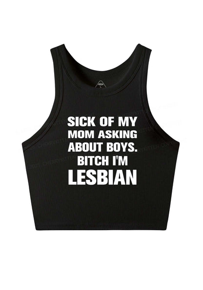 Bxxch Im Lesbian Pride Y2K Crop Tank Top Cherrykitten
