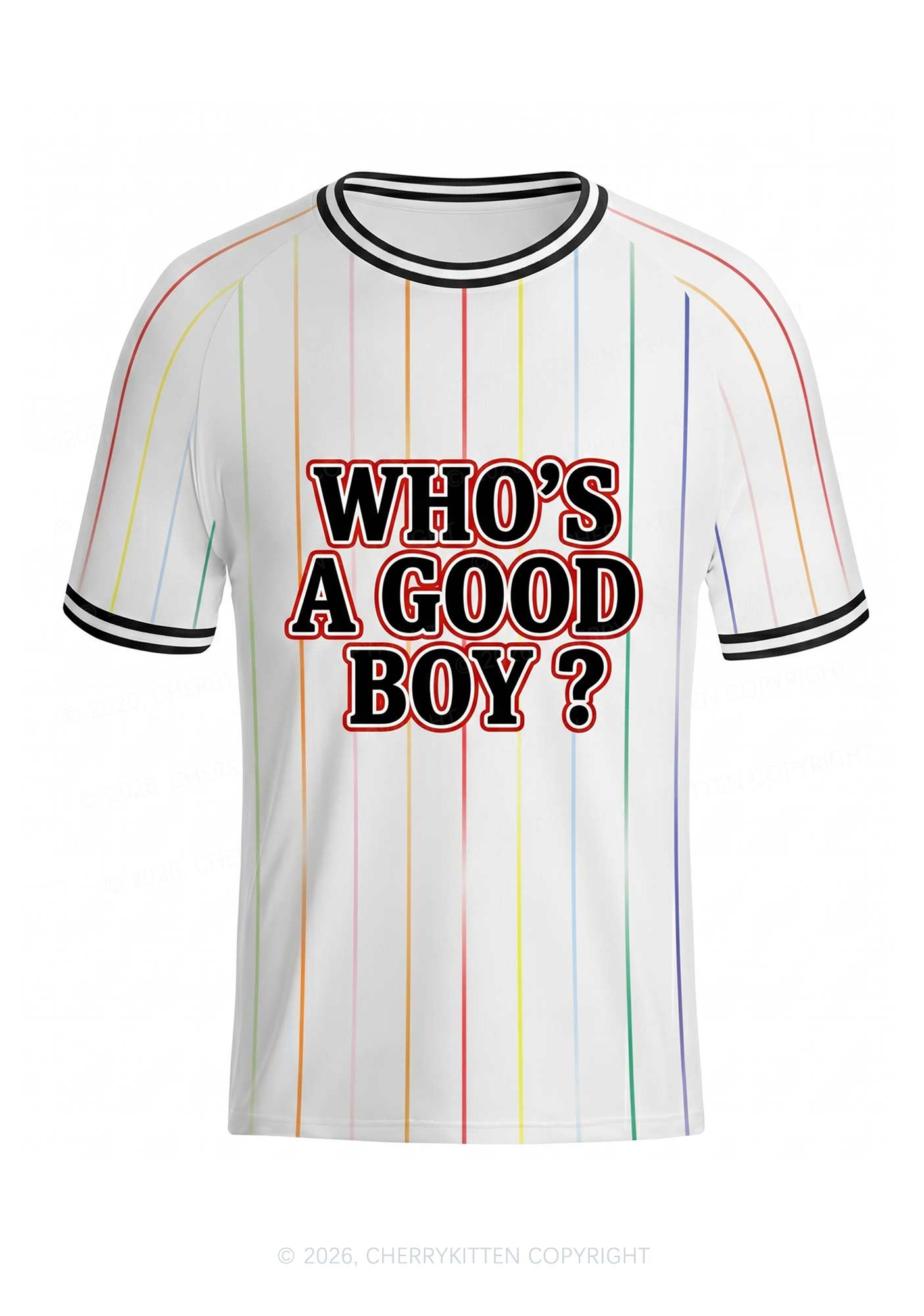 Whos A Good Boy Y2K Football Jersey Shirts Cherrykitten