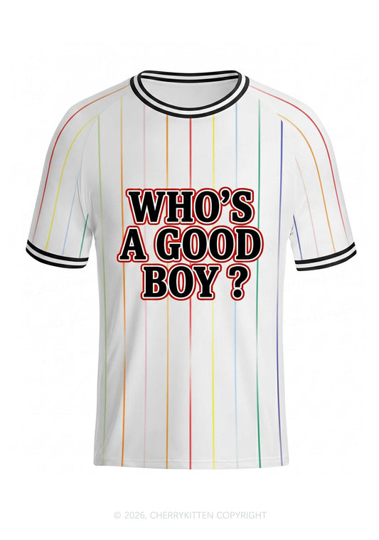 Whos A Good Boy Y2K Football Jersey Shirts Cherrykitten