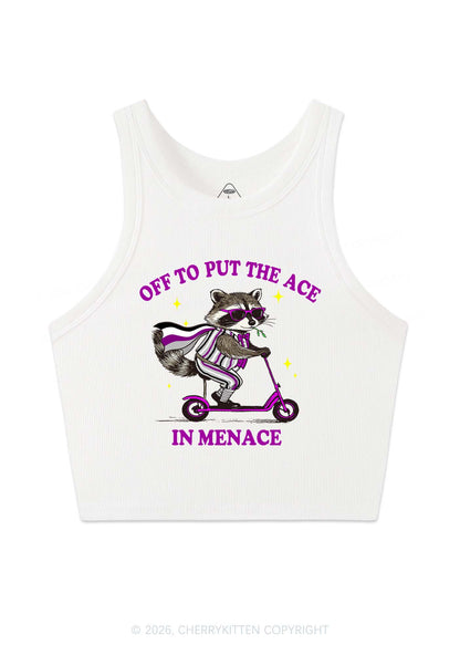 Put The Ace In Menace Pride Y2K Crop Tank Top Cherrykitten