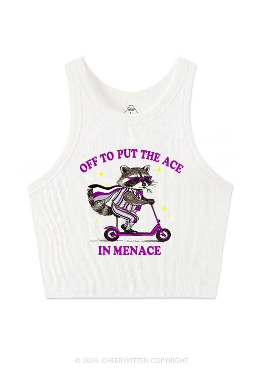 Put The Ace In Menace Pride Y2K Crop Tank Top Cherrykitten