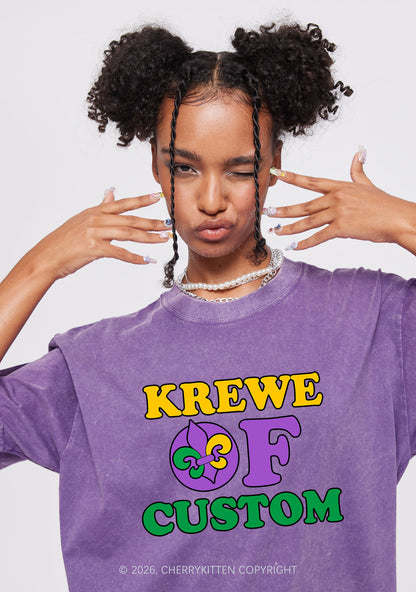 Krewe Of Custom Y2K Shirts Washed Tee Cherrykitten