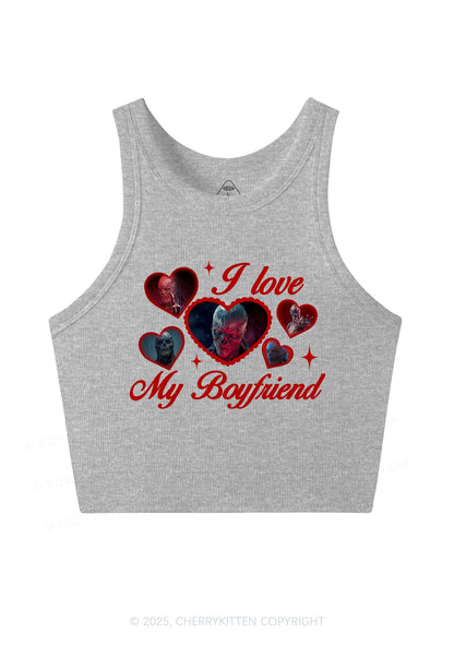 I Love My Boyfriend VN Y2K Crop Tank Top Cherrykitten