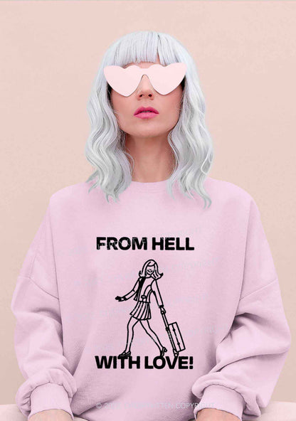 Travel From Hell With Love Y2K Sweatshirt Cherrykitten