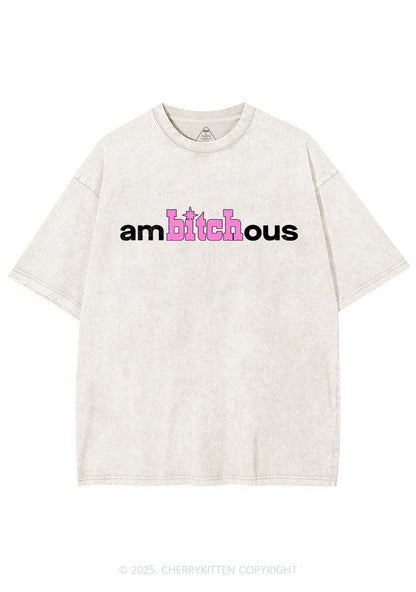 Ambxxchous Y2K Shirts Washed Tee Cherrykitten