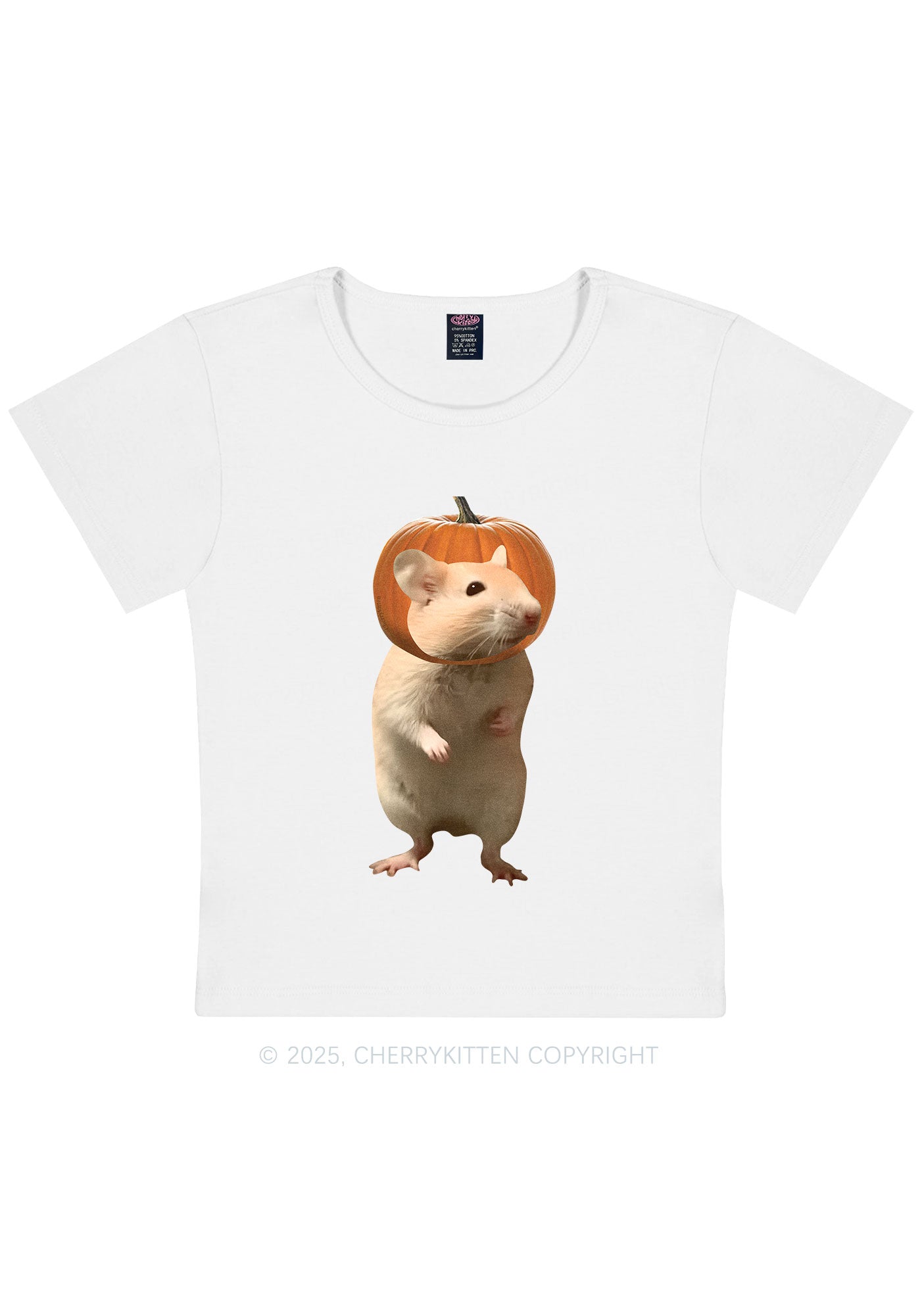 Halloween Silly Ratz Y2K Baby Tee Cherrykitten