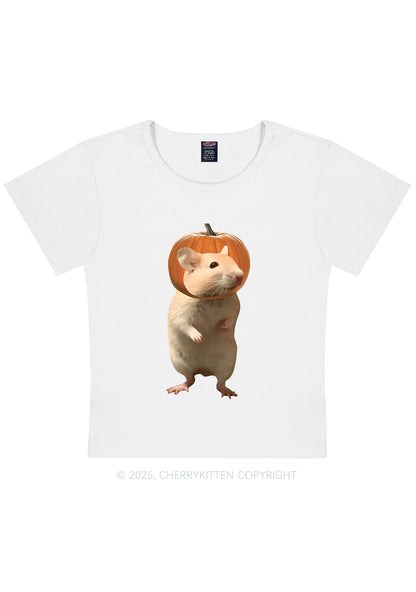 Halloween Silly Ratz Y2K Baby Tee Cherrykitten