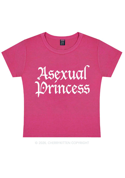 Asexual Princess Pride Y2K Baby Tee Cherrykitten