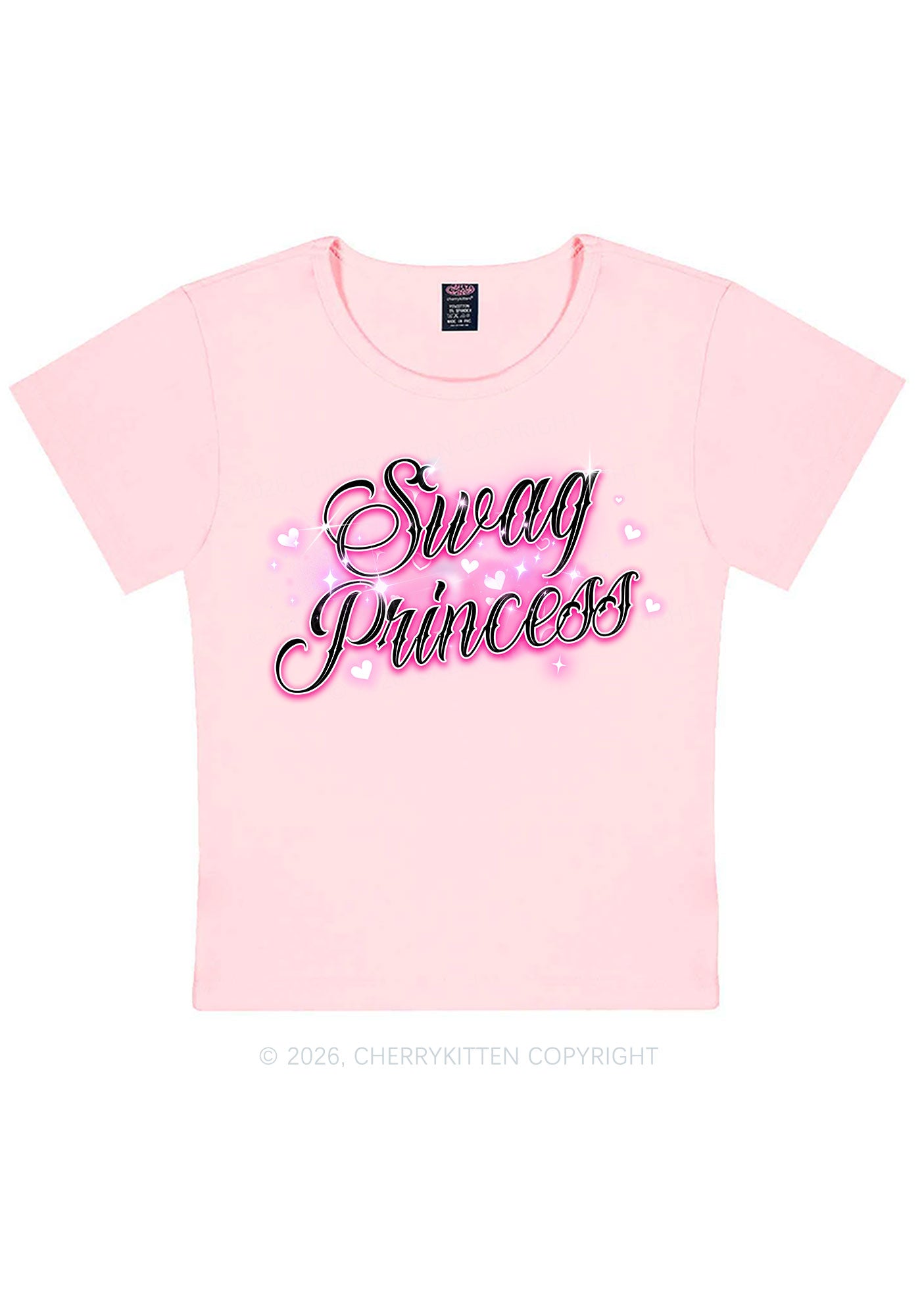 Swag Princess Y2K Baby Tee Cherrykitten