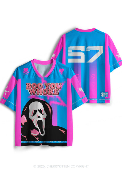Custom Halloween Skeleton Boo You Hore Y2K Sport Jersey Shirts Cherrykitten