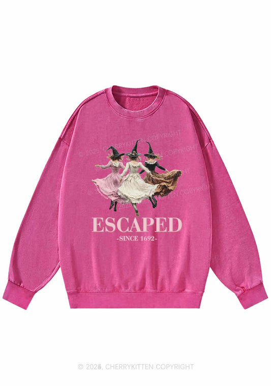 Halloween Escaped Skirts Witches Y2K Washed Sweatshirts Cherrykitten
