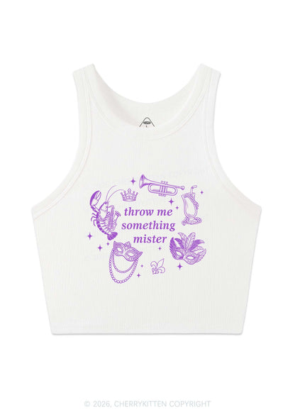 Throw Me Something Mister Y2K Crop Tank Top Cherrykitten
