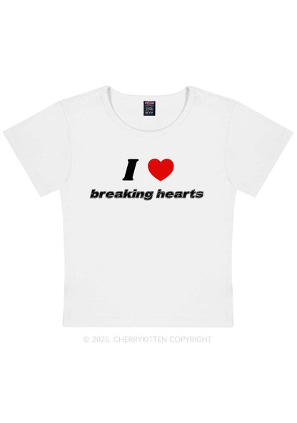 I Love Breaking Hearts Y2K Baby Tee Cherrykitten