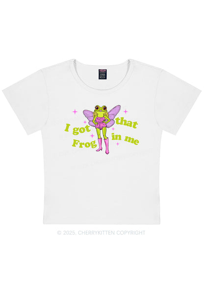 I Got That Frog Y2K Baby Tee Cherrykitten